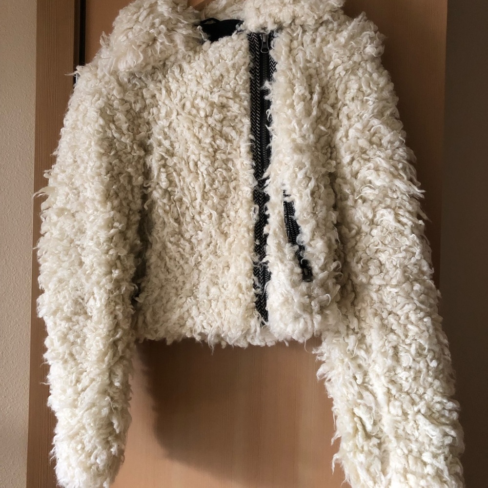 cropped coat